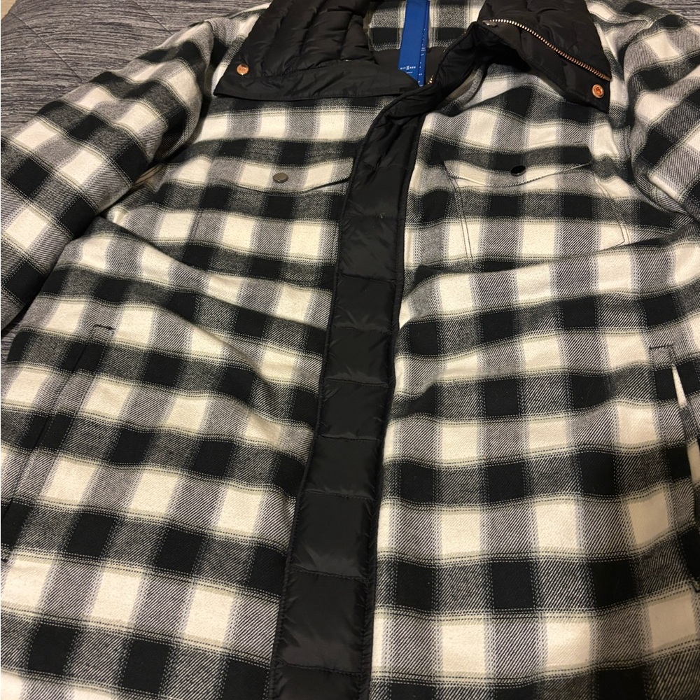 Kit and Ace Black and White Plaid Jacket with PREMIUM Rose Gold hardware - Picture 9 of 11